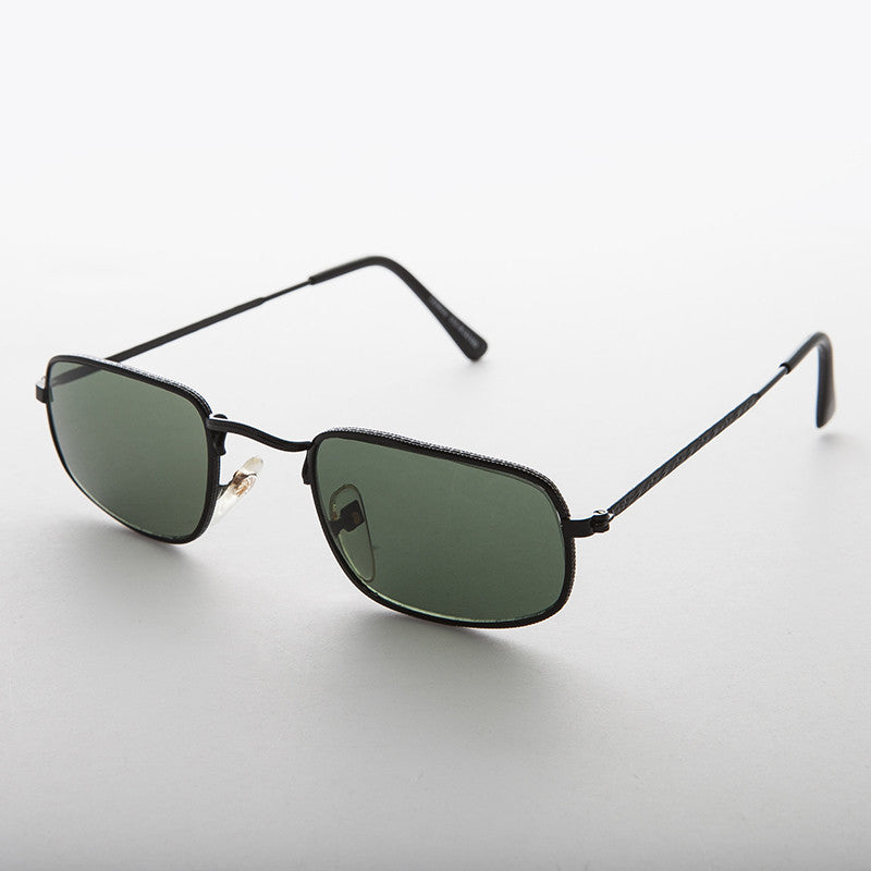 Small Rectangular Metal Vintage Sunglass - Harvey