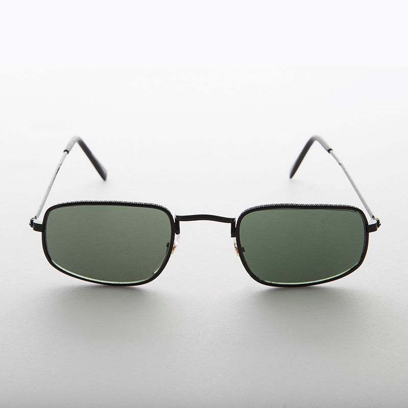 Small Rectangular Metal Vintage Sunglass - Harvey