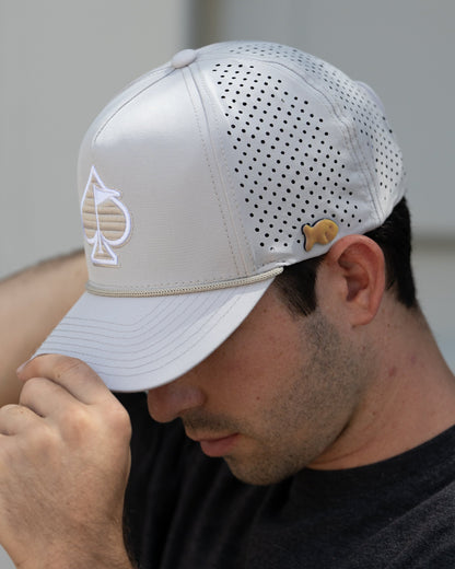 Perforated Rope Hat - Bone