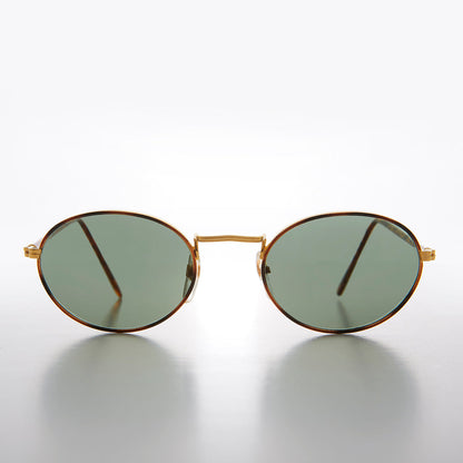 Gold and Tortoise Perfect Oval Sunglass - Havasu