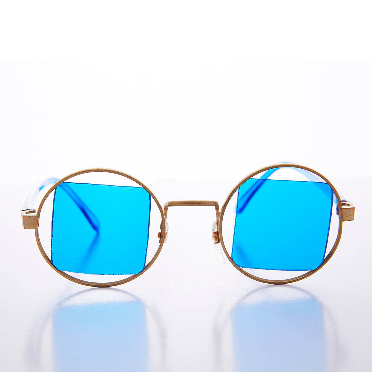 Gold Psychedelic Round Sunglasses - Haze 2