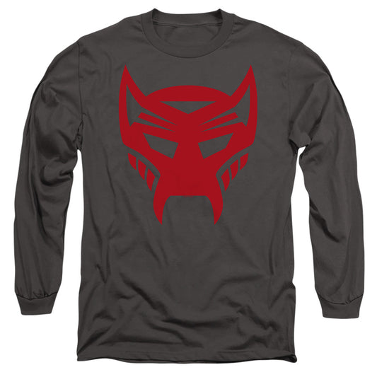 Transformers Maximal Logo Mens Long Sleeve Shirt Charcoal Officially Licensed