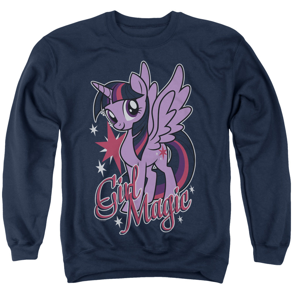 My Little Pony Tv Girl Magic Mens Crewneck Sweatshirt Navy Blue Officially Licensed