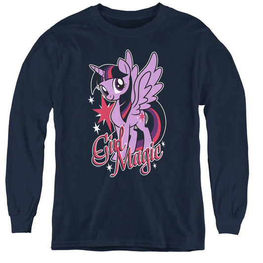 My Little Pony Tv Girl Magic Long Sleeve Kids Youth T Shirt Navy Blue Officially Licensed