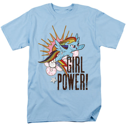 My Little Pony Tv Girl Power Mens T Shirt Light Blue Officially Licensed