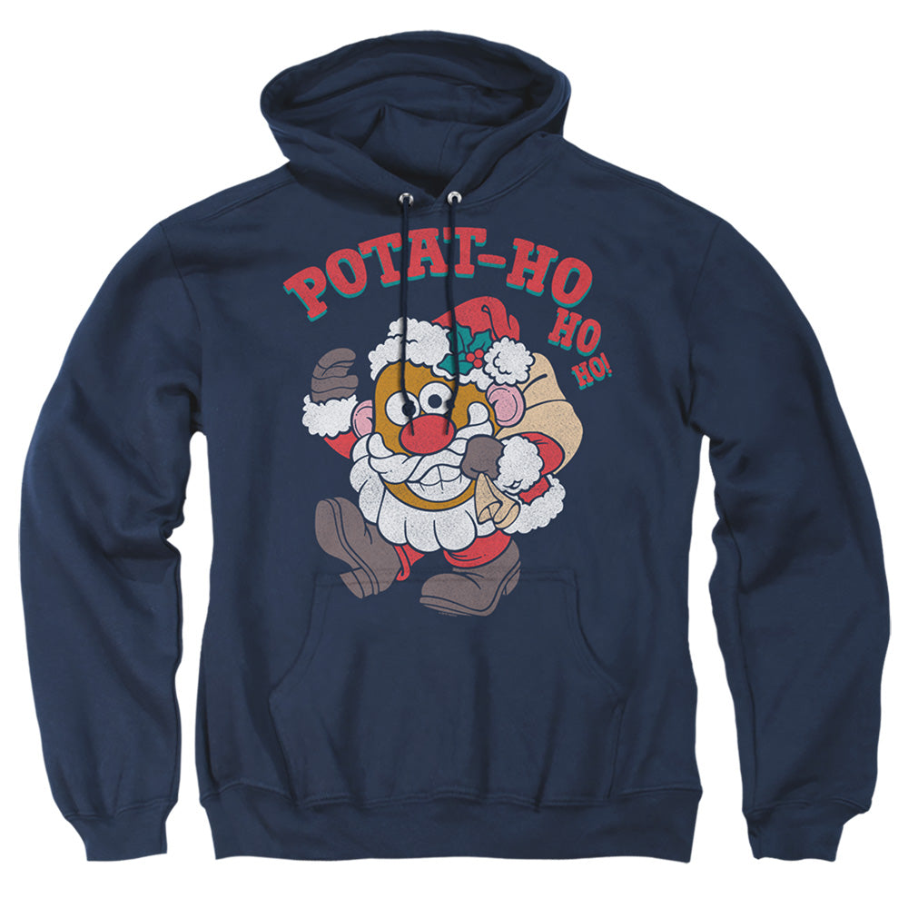 Mr Potato Head Ho Ho Ho Mens Hoodie Navy Officially Licensed