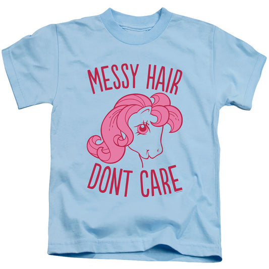 My Little Pony Retro Messy Hair Juvenile Kids Youth T Shirt Light Blue Officially Licensed