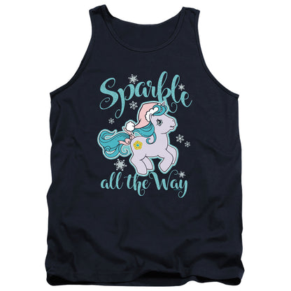 My Little Pony Retro Sparkle All The Way Mens Tank Top Shirt Navy Officially Licensed