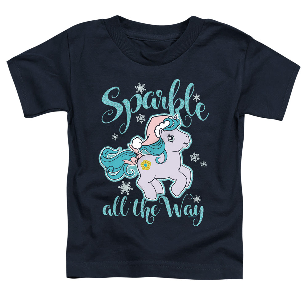 My Little Pony Retro Sparkle All the Way Toddler Kids Youth T Shirt Navy Blue Officially Licensed