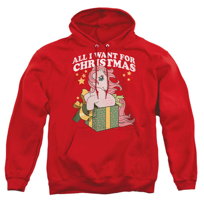 My Little Pony Retro All I Want Mens Hoodie Red Officially Licensed