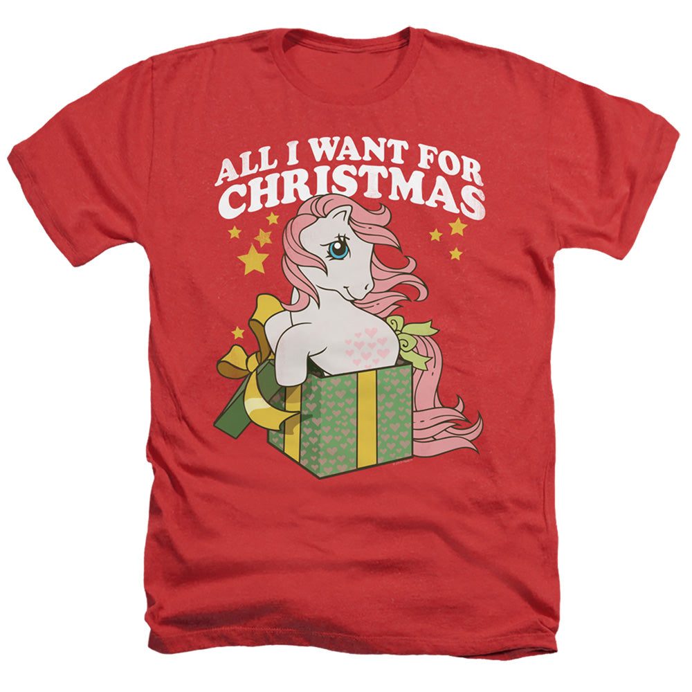 My Little Pony Retro All I Want Heather Mens T Shirt Red Officially Licensed