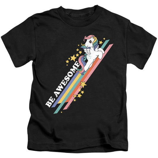 My Little Pony Retro Be Awesome Juvenile Kids Youth T Shirt Black Officially Licensed