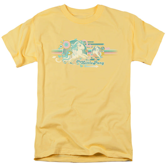 My Little Pony Retro Retro Stripes Mens T Shirt Yellow Officially Licensed