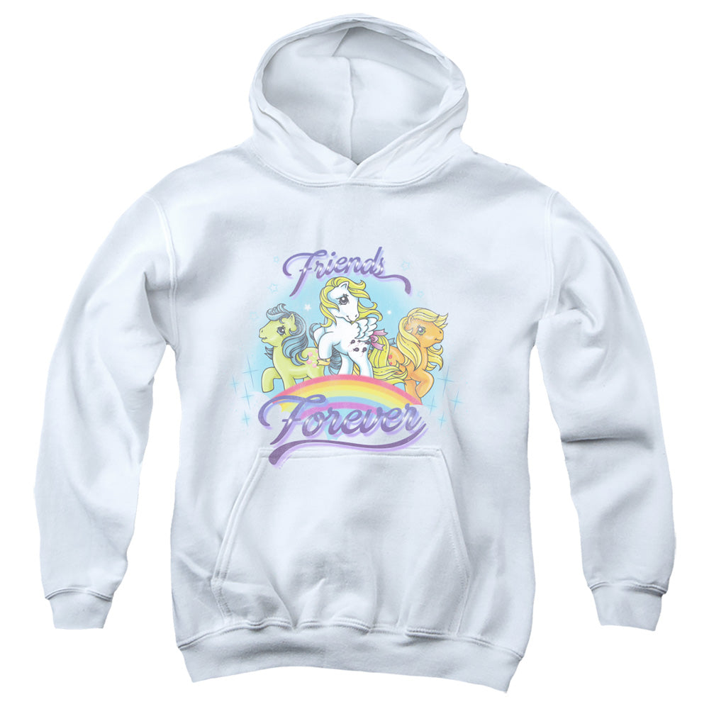 My Little Pony Retro Friends Forever Kids Youth Hoodie White Officially Licensed