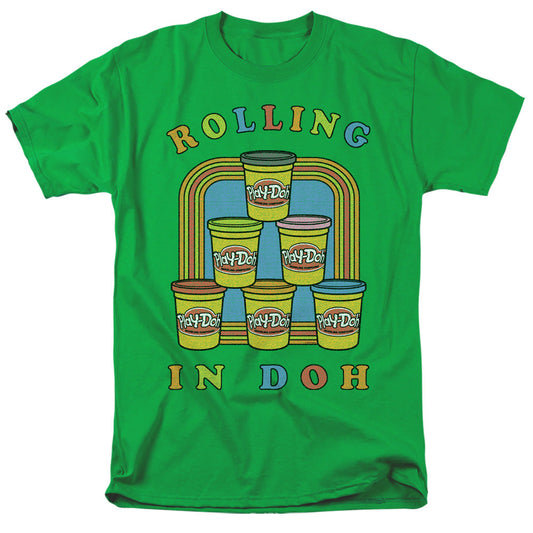 Play Doh Rolling In Doh Mens T Shirt Kelly Green Officially Licensed