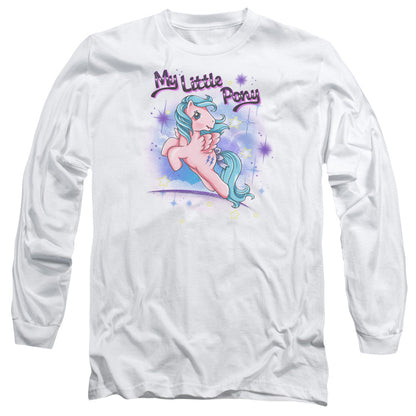 My Little Pony Retro Firefly Mens Long Sleeve Shirt White Officially Licensed