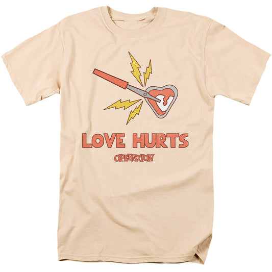 Operation Love Hurts Mens T Shirt Cream Officially Licensed