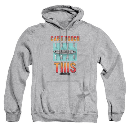 Battleship Cant Touch This Mens Hoodie Athletic Heather Officially Licensed