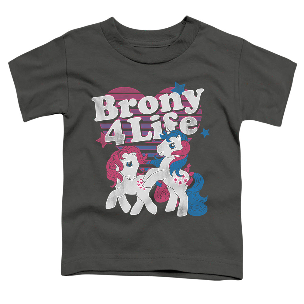 My Little Pony Retro Brony 4 Life Toddler Kids Youth T Shirt Charcoal Officially Licensed