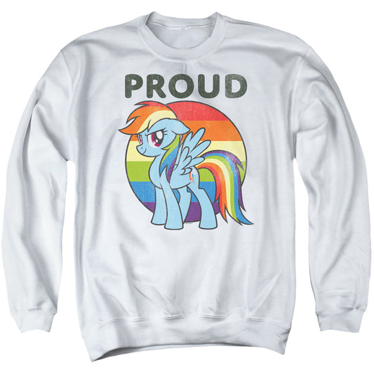 My Little Pony Tv Proud Mens Crewneck Sweatshirt White Officially Licensed