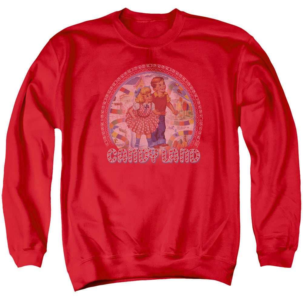 Candy Land Candy Land Mens Crewneck Sweatshirt Red Officially Licensed