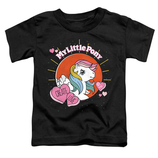 My Little Pony Retro Create Love Toddler Kids Youth T Shirt Black Officially Licensed