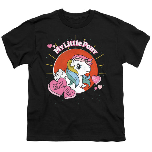 My Little Pony Retro Create Love Kids Youth T Shirt Black Officially Licensed