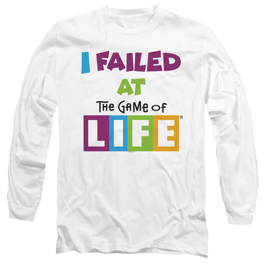 The Game Of Life The Game Mens Long Sleeve Shirt White Officially Licensed