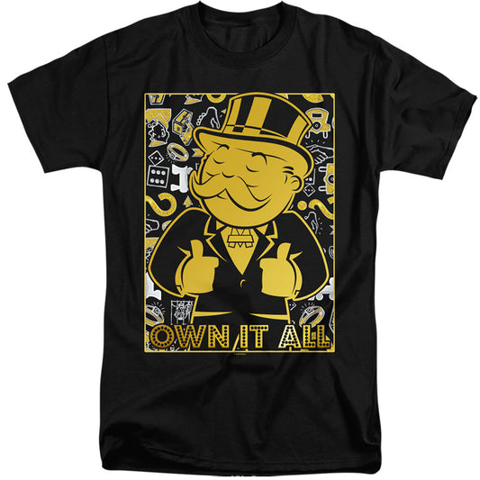 Monopoly Own Mens Tall T Shirt Black Officially Licensed
