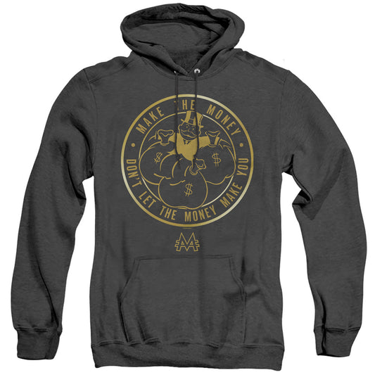 Monopoly Make Mens Heather Hoodie Black Officially Licensed
