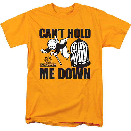 Monopoly Cant Hold Me Down Mens T Shirt Gold Officially Licensed