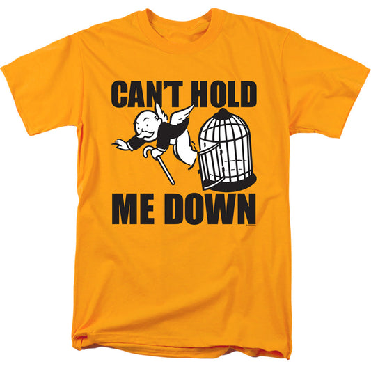 Monopoly Cant Hold Me Down No Logo Mens T Shirt Gold Officially Licensed
