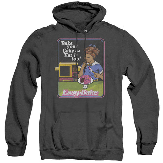 Easy Bake Oven Bake Your Cake Mens Heather Hoodie Black Officially Licensed