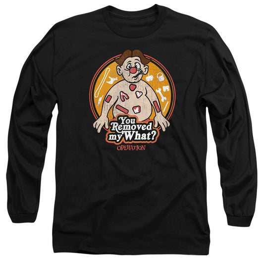 Operation You Removed My What Mens Long Sleeve Shirt Black Officially Licensed