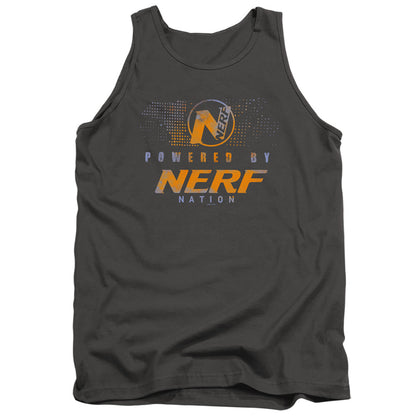 Nerf Powered By Nerf Nation Mens Tank Top Shirt Charcoal