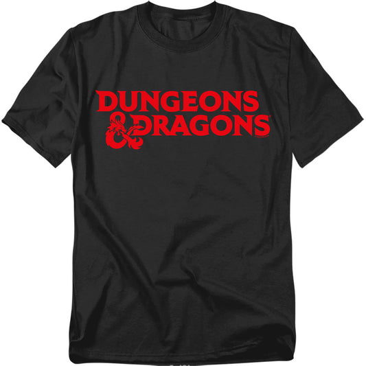 Dungeons And Dragons Type Logo Mens T Shirt Black Officially Licensed