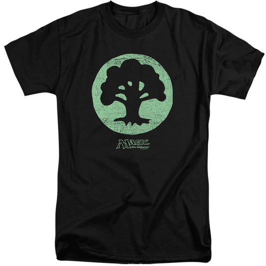 Magic The Gathering Green Symbol Mens Tall T Shirt Black Officially Licensed