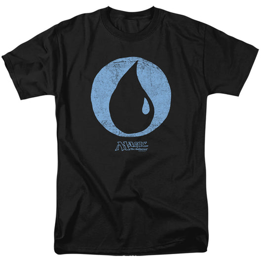 Magic The Gathering Blue Symbol Mens T Shirt Black Officially Licensed