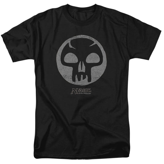 Magic The Gathering Black Symbol Mens T Shirt Black Officially Licensed