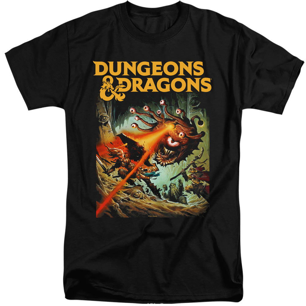 Dungeons And Dragons Beholder Strike Mens Tall T Shirt Black Officially Licensed