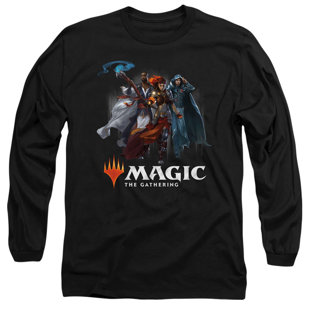 Magic The Gathering Planeswalkers Mens Long Sleeve Shirt Black Officially Licensed