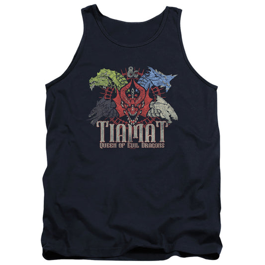 Dungeons And Dragons Tiamat Queen Of Evil Mens Tank Top Shirt Navy Officially Licensed