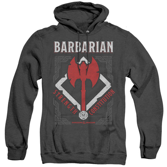 Dungeons And Dragons Barbarian Heather Mens Hoodie Black Officially Licensed