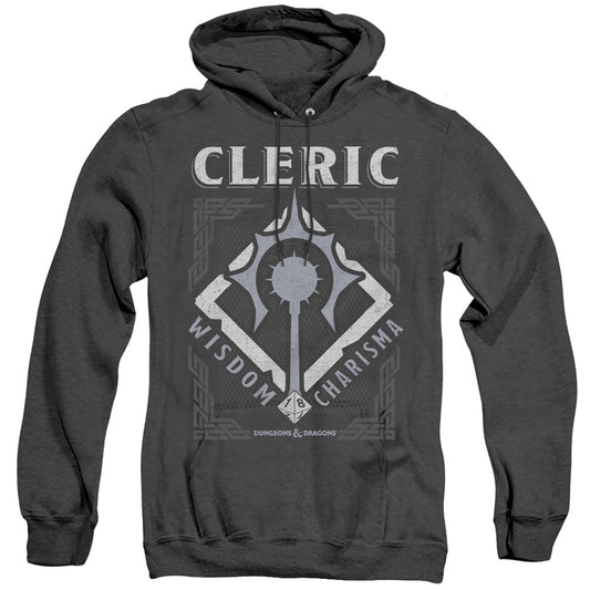Dungeons And Dragons Cleric Heather Mens Hoodie Black Officially Licensed
