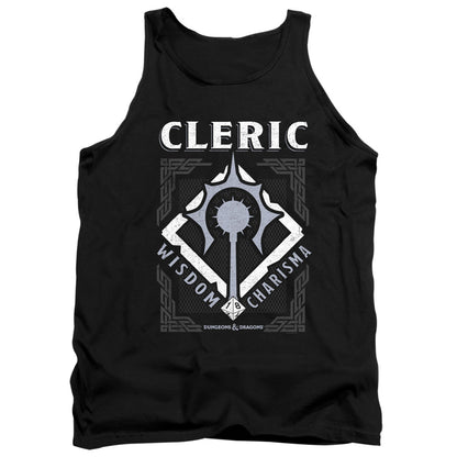 Dungeons And Dragons Cleric Mens Tank Top Shirt Black Officially Licensed