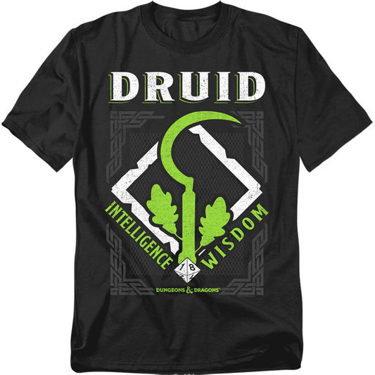Dungeons And Dragons Druid Mens T Shirt Black Officially Licensed