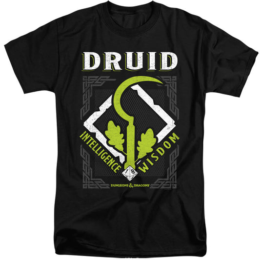 Dungeons And Dragons Druid Mens Tall T Shirt Black Officially Licensed