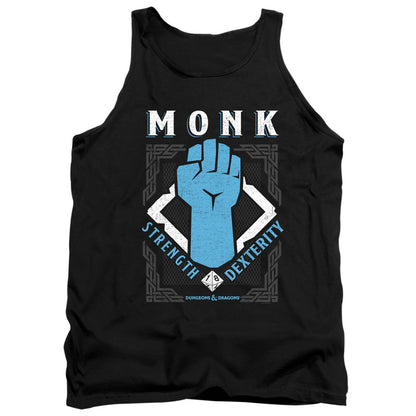 Dungeons And Dragons Monk Mens Tank Top Shirt Black Officially Licensed