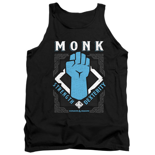 Dungeons And Dragons Monk Mens Tank Top Shirt Black Officially Licensed