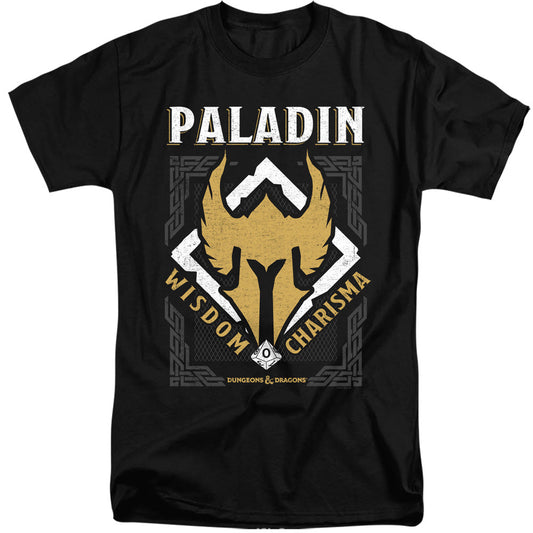 Dungeons And Dragons Paladin Mens Tall T Shirt Black Officially Licensed